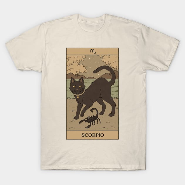 Scorpio Cat T-Shirt by thiagocorrea